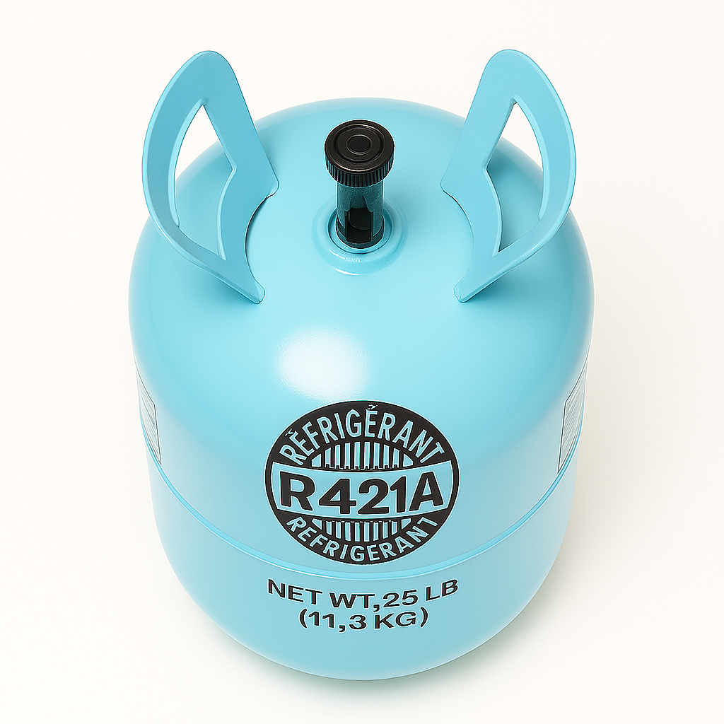 R-421A Réfrigérant – Bouteille de 25 lb (11,3 kg)